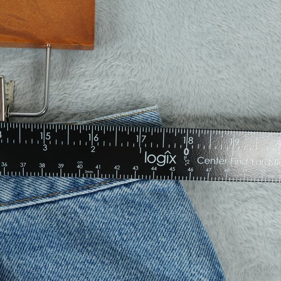 Vintage Levis 977 Jean Shorts Womens 18W 8" Inseam Jorts Y2K Baggy‎ Grunge Mom - Picture 5 of 12